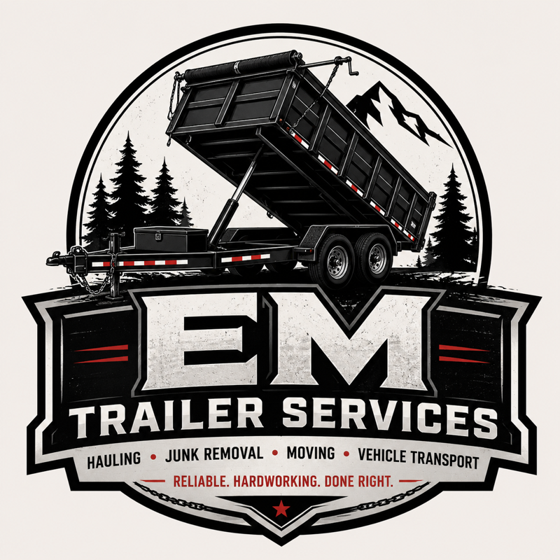 EM Trailer and Moving Business logo